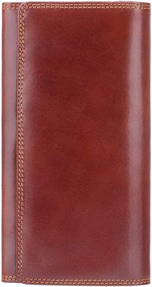 Monza 10 Ladies Large Soft Leather Checkbook Wallet/Purse
