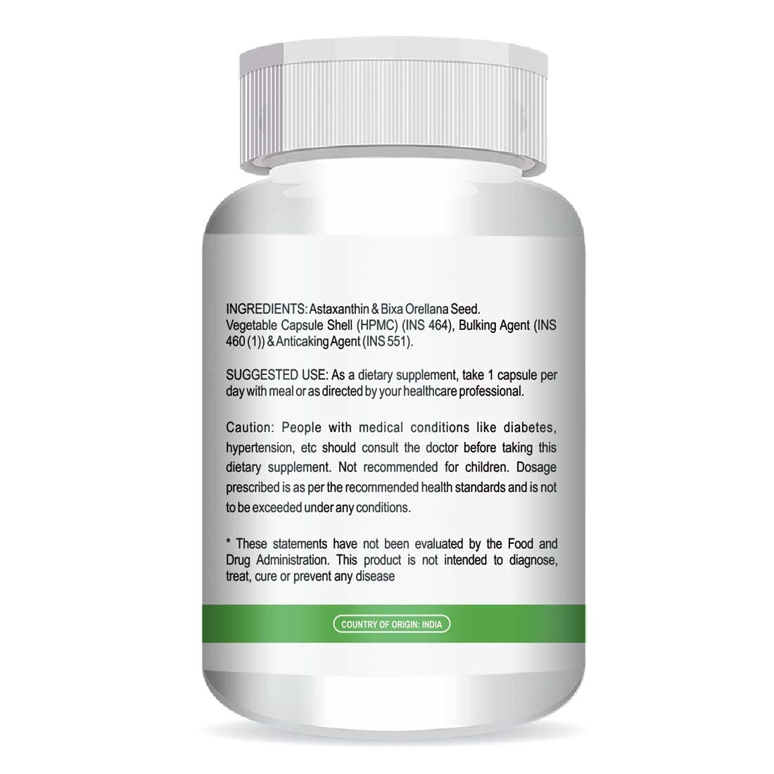 Healthy Nutrition - Just for the Health of it Astaxanthin 29Mg - Naturally Sourced From Algae - Healthy Ageing (60 Capsules) 2