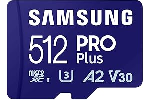 Samsung PRO Plus 512GB microSD - Lightning Fast, Reliable Storage for Uninterrupted Mobile Gaming