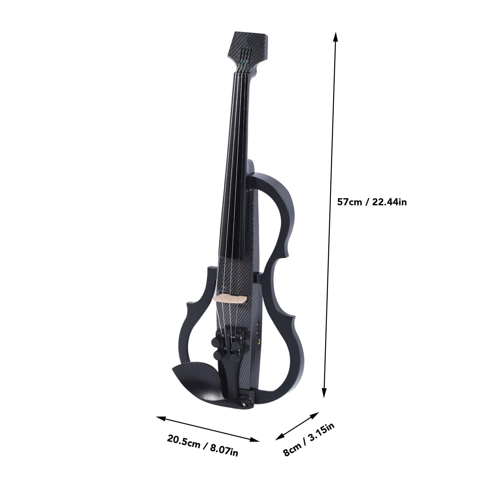 Violino Elettrico, Violino Elettrico Silenzioso Professionale a Grandezza Naturale 4/4 con Pickup per Adolescenti Adulti (Tipo 2)