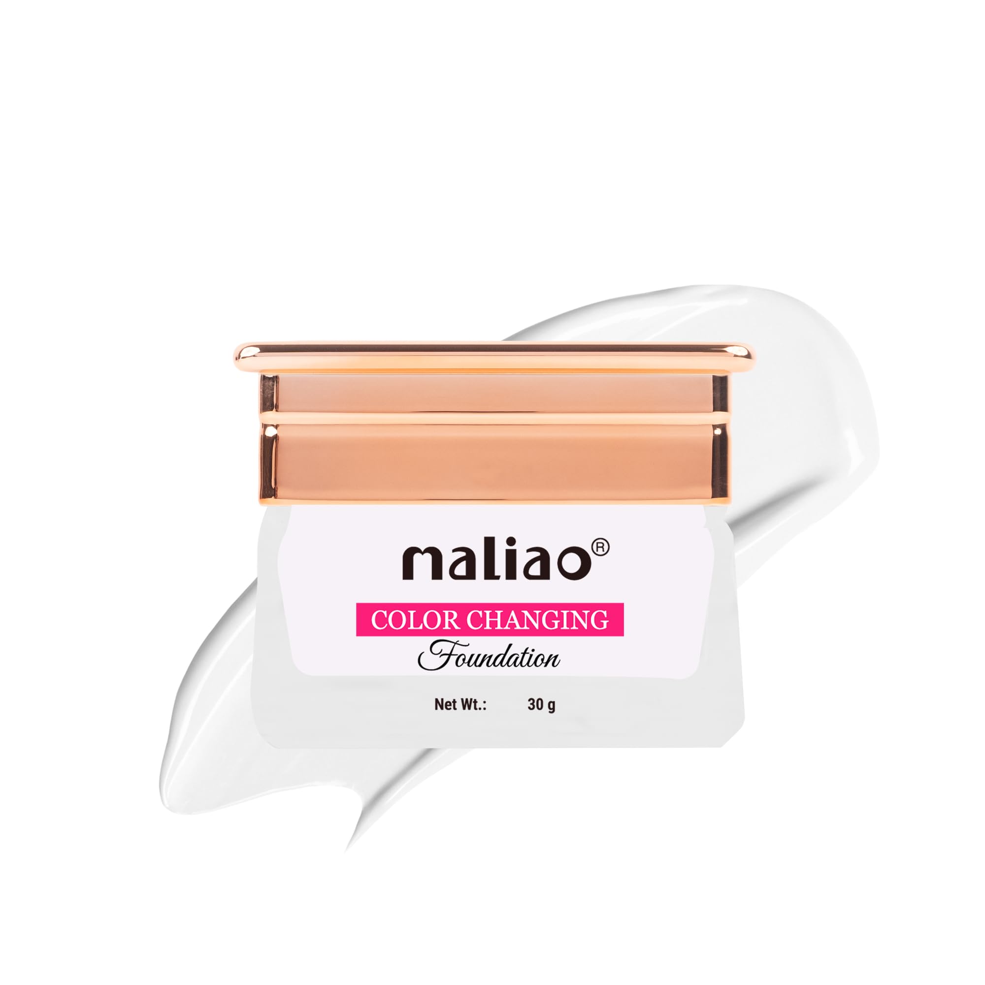Maliao Lotion Color Changing Foundation | Flawless Coverage | Skin Tone Adapting | Lightweight & Long-Lasting | Hydrating Formula | 30g