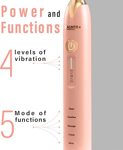 Miniatura 6 de Wagner  Stern - Cepillo de dientes blanqueador ultrasónico con sensor de presión 5 modos de cepillado y 4 niveles de intensidad con control