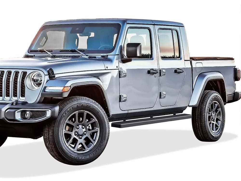 Amazon.com: APS iBoard 6in Running Boards Black for Gladiator Crew
