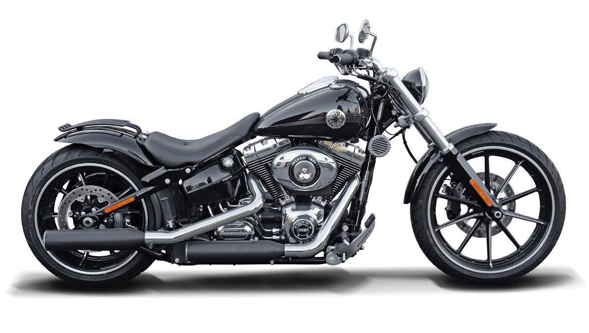 Portapacchi, Nero, Compatibile con Harley Davidson Softail Deluxe (2007-2017) HD