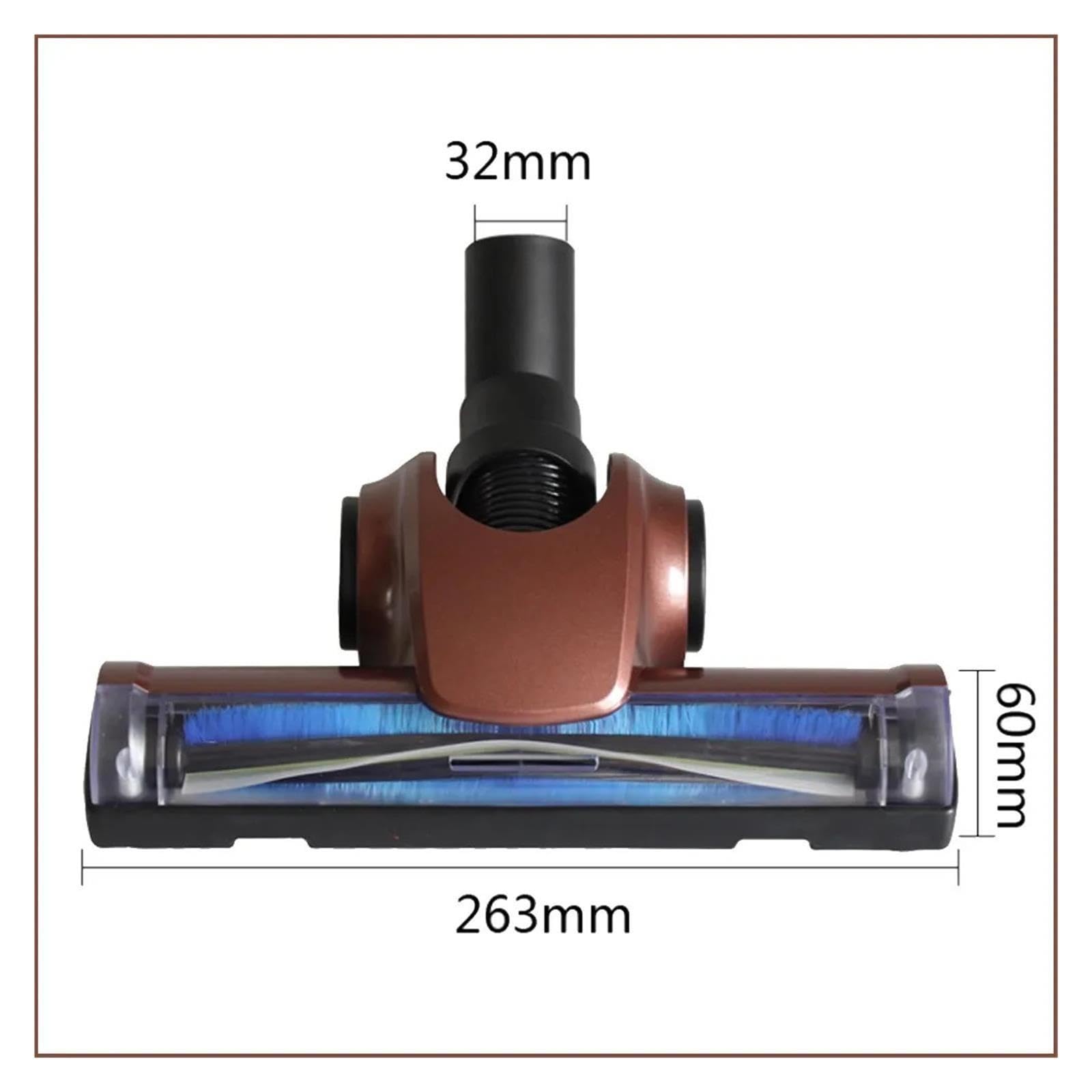 Tête de brosse de sol européenne universelle, diamètre intérieur 32mm