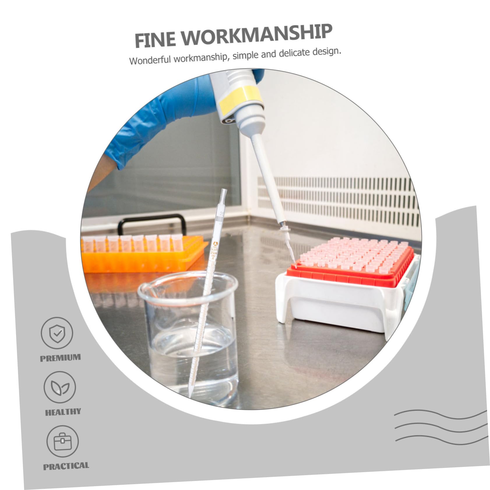 SOLUSTRE 20piezas Pipetas Graduadas De Vidrio Para Laboratorio Goteros De Vidrio Calibrados Para Uso Cocina o Experimentos Científicos Goteros De Laboratorio