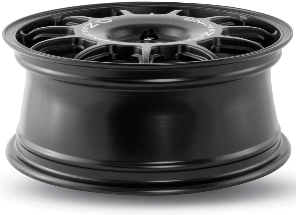 oz leggenda nero opaco scritta bianca 7 x 17 ET25 4 x 108 foro mozzo 75 cerchi in lega