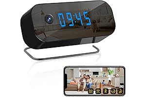 Hidden Camera Detector with WiFi Clock Camera 1080P