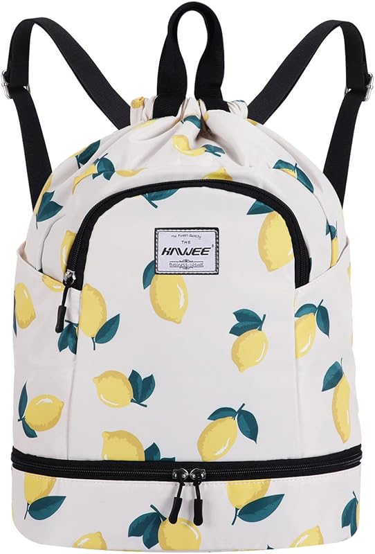 Wasserdicht Kordelzug Rucksack mit Innentasche Groß Turnbeutel Kordelzug Tagesrucksack Tunnelzug Tasche Sporttasche Unisex für Frauen Männer Reise Alltag Schule Outdoor Yoga Schwimmen Strand