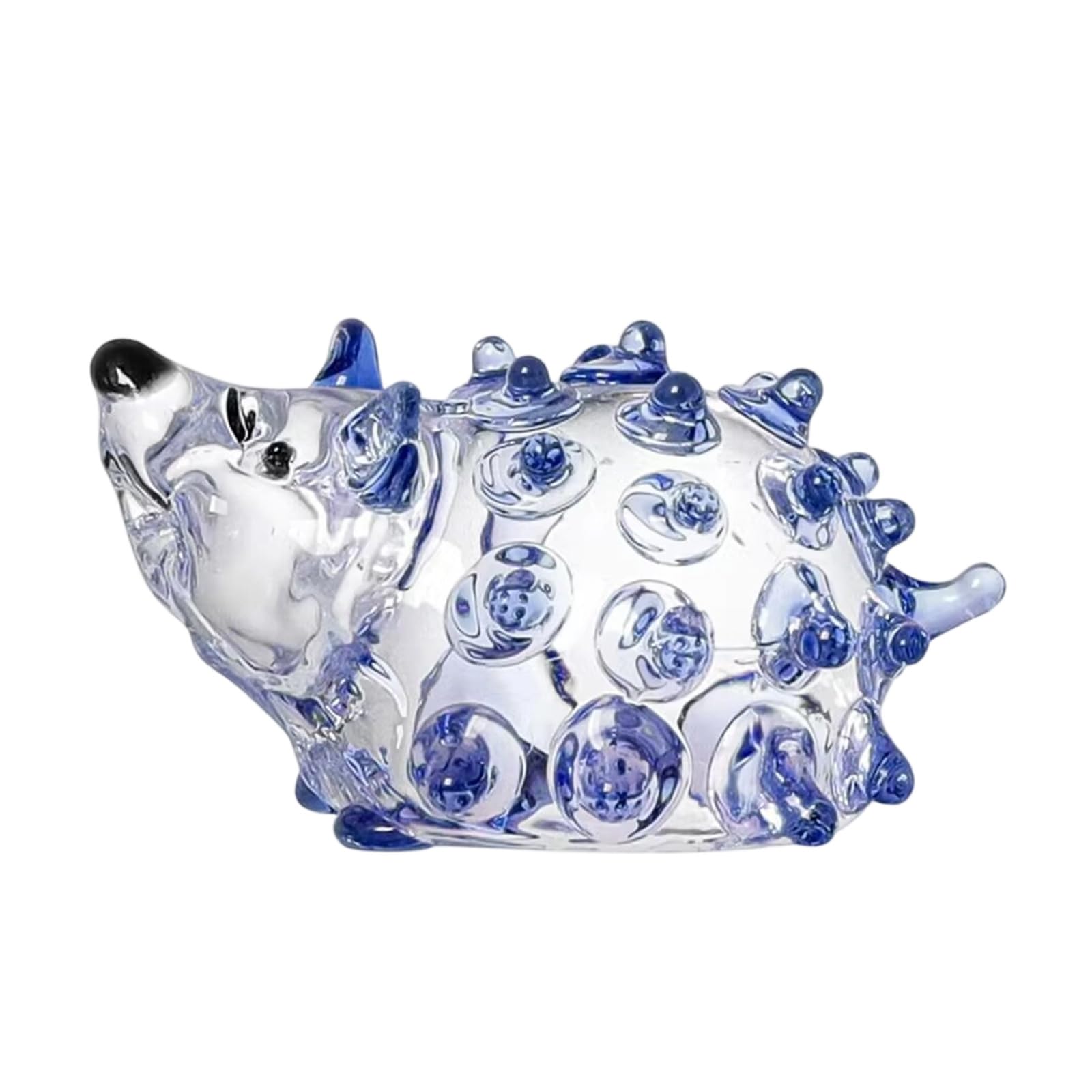 Crystal Animal Statue Beautiful Glass Animal Sculpture Wonderful Tabletop Decoration Accessories Tiny Spiny Decoration