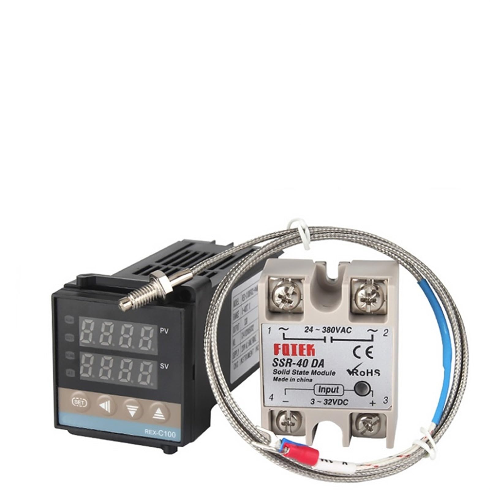 Rex C100 Programming Digital PID REX-C100 Temperature Controller Set K ...