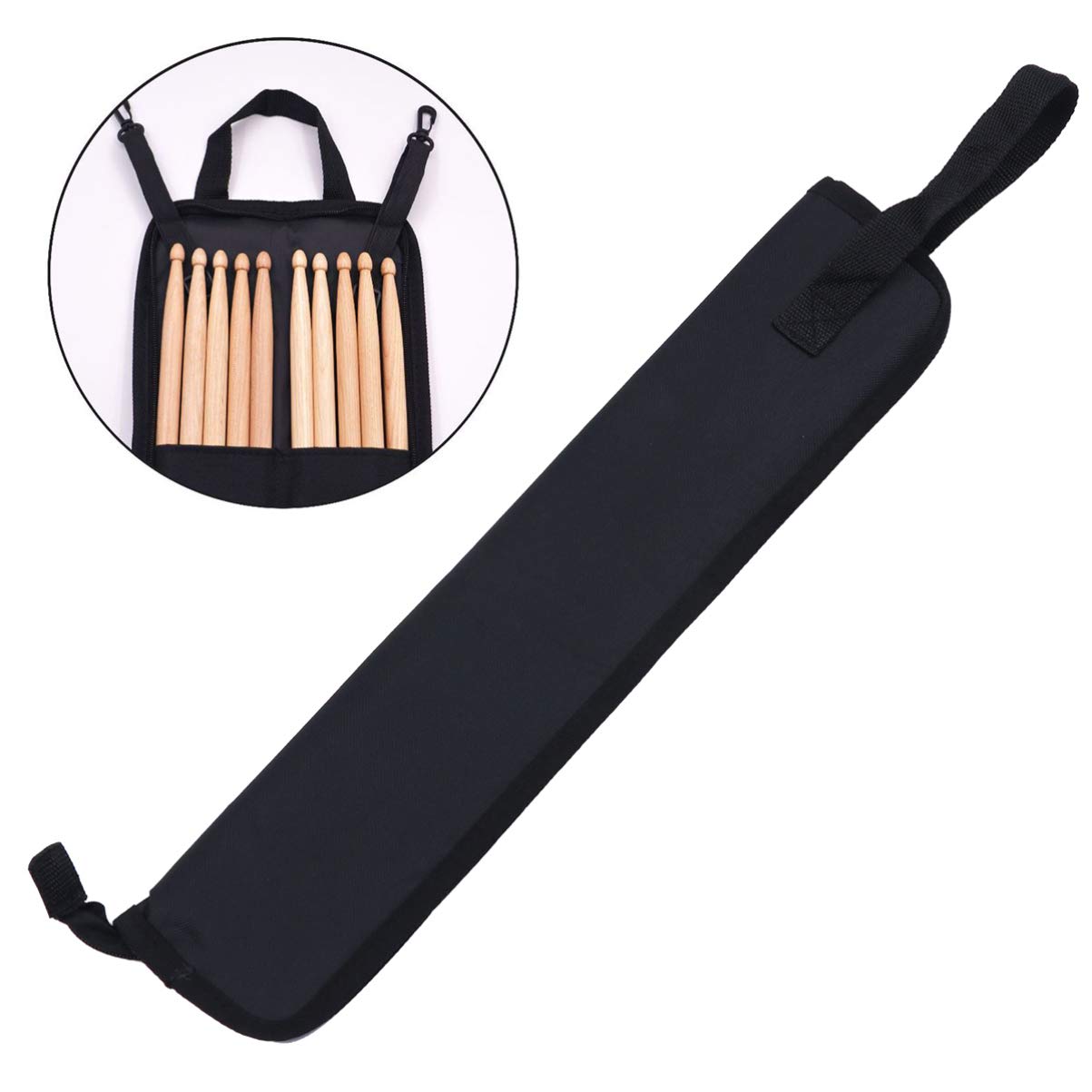 HANABASS 1Pc Portable Drumstick Storage Bag Thicken Drumstick Backpack for Comfortable Carry Design for Drummers and Percussion Accessories