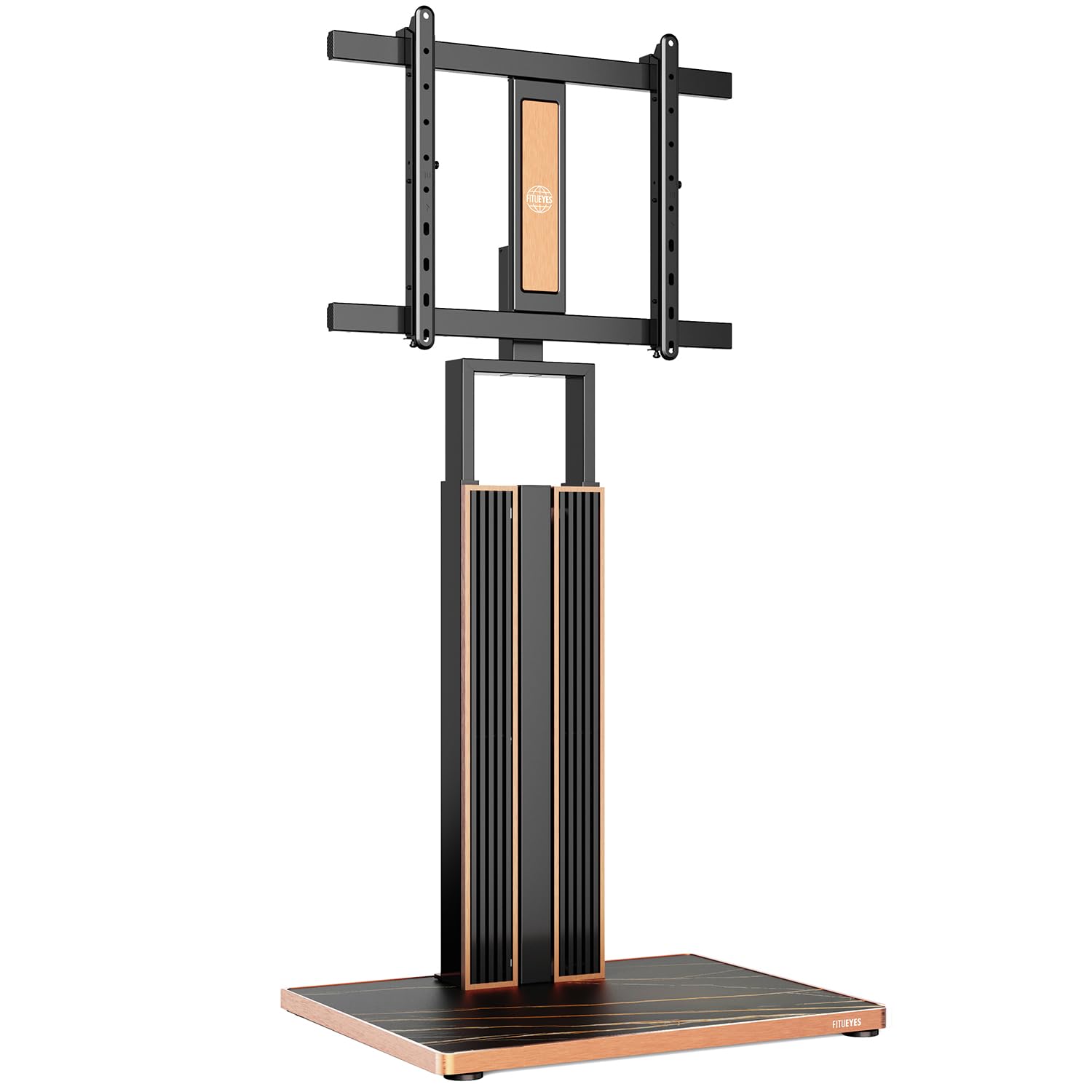 FITUEYES Supporto TV da Pavimento per TV da 43-78 Pollici Regolazione in Altezza Supporto TV da Terra Portata Massima 45 kg Serie Cantor