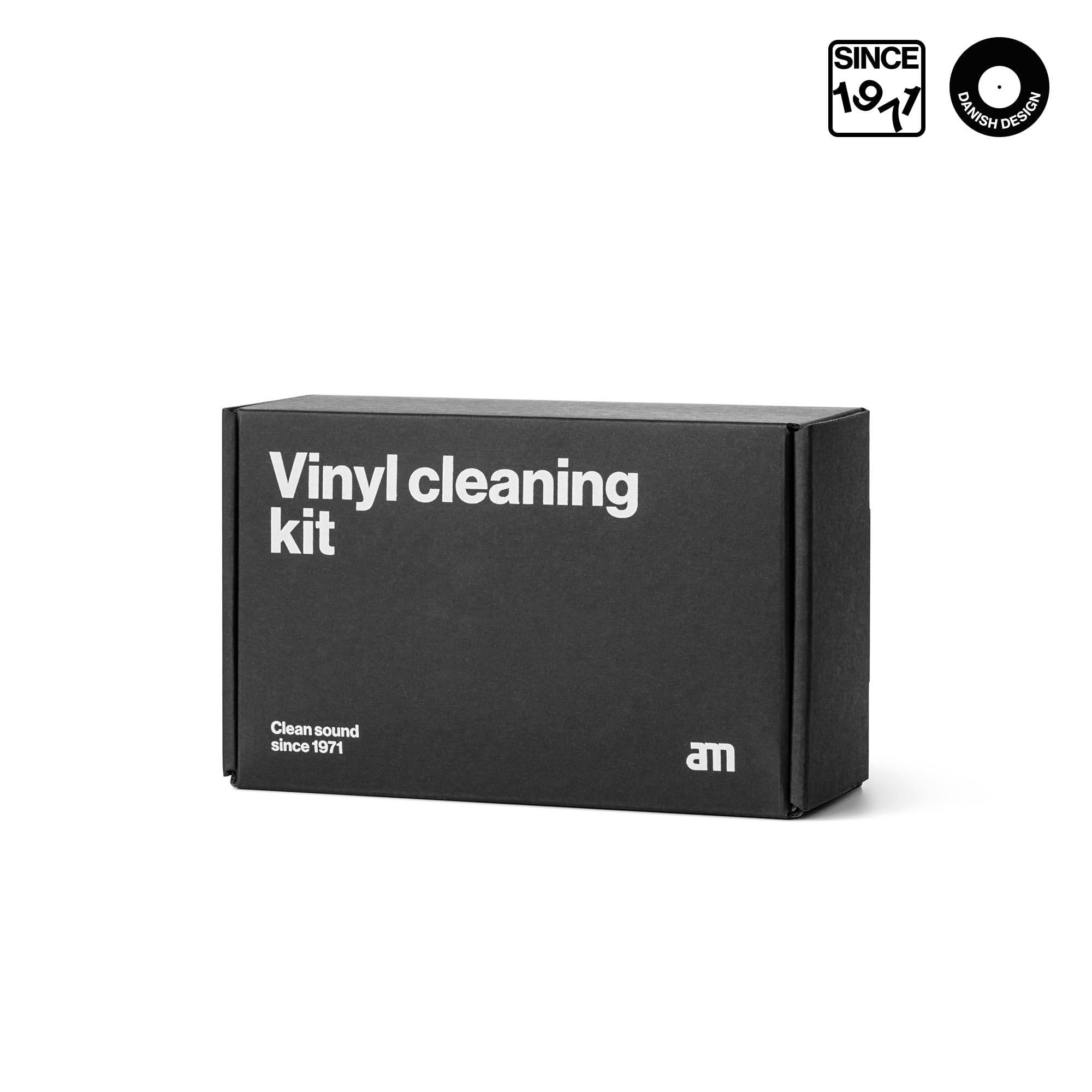 am Kit de Limpieza para Vinilos 3 en 1 – Limpiador de Vinilos 200 ml, Limpiador de Aguja, Cepillo Antiestático de Fibra de Carbono y Paños de Microfibra