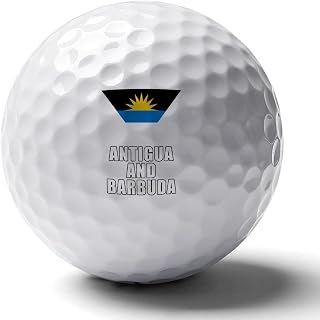 Antigua and Barbuda Logo Golf Balls Performance Golf Ball for Distance and Straighter Shots