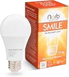Norb NorbSMILE Full Spectrum Light Bulb - Sunlike Premium A19 Wellness LED. Boosts Energy, Mood & Performance. Supports Circadian Rhythm. Near-Perfect Color Rendering. Patented. US Based (1-Pack)