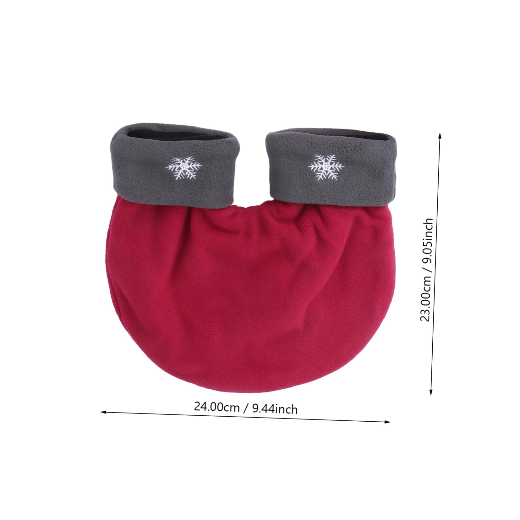 Healeved 3pcs Couples Mittens Red Thickened Polar Fleece Gloves for Lovers Warm Touch for Romantic Hand for Winter Outdoor Activities
