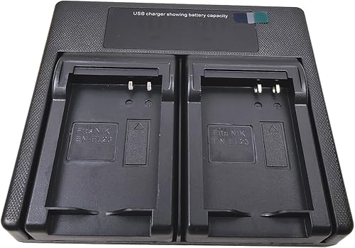 Miniatura 3 de Cargador de batería USB dual para cámara digital Nikon EN-EL23 ENEL23 MH-67 Coolpix B700 P600 P610S S810C P900 P900S