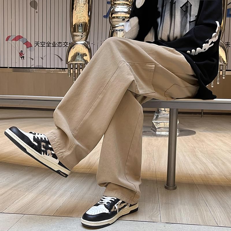 ' Korean Elastic Simple Trousers4