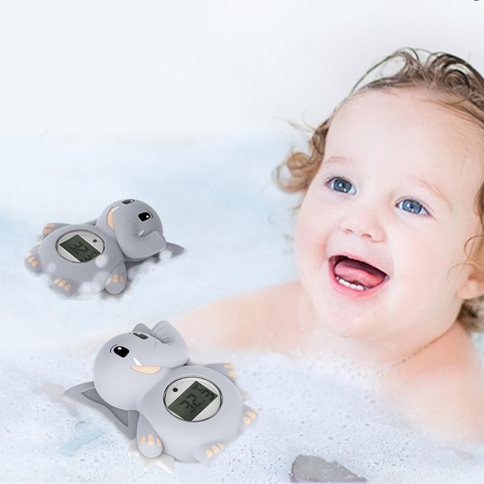 Temperatura Bagnetto Neonato LED Vasca per Bambino Doccia Piscina | Termometro Digitale Acqua Elefante per Bagnetto Neonato Nuoto Bambino Doccia Casa Esterno Piscina LED Temperatura Bagno Casa