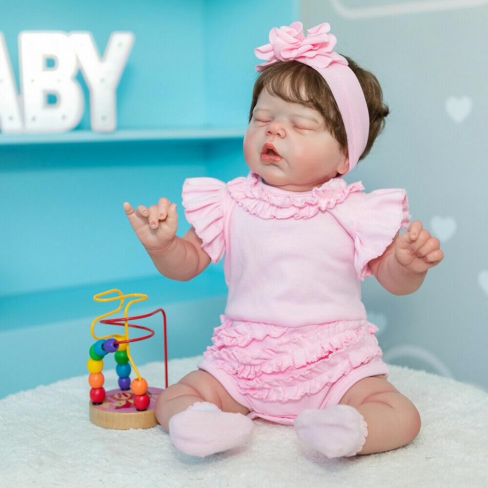 Amazon | Protow リボーンドール 55cm リアルで口を開けた小さな女の子