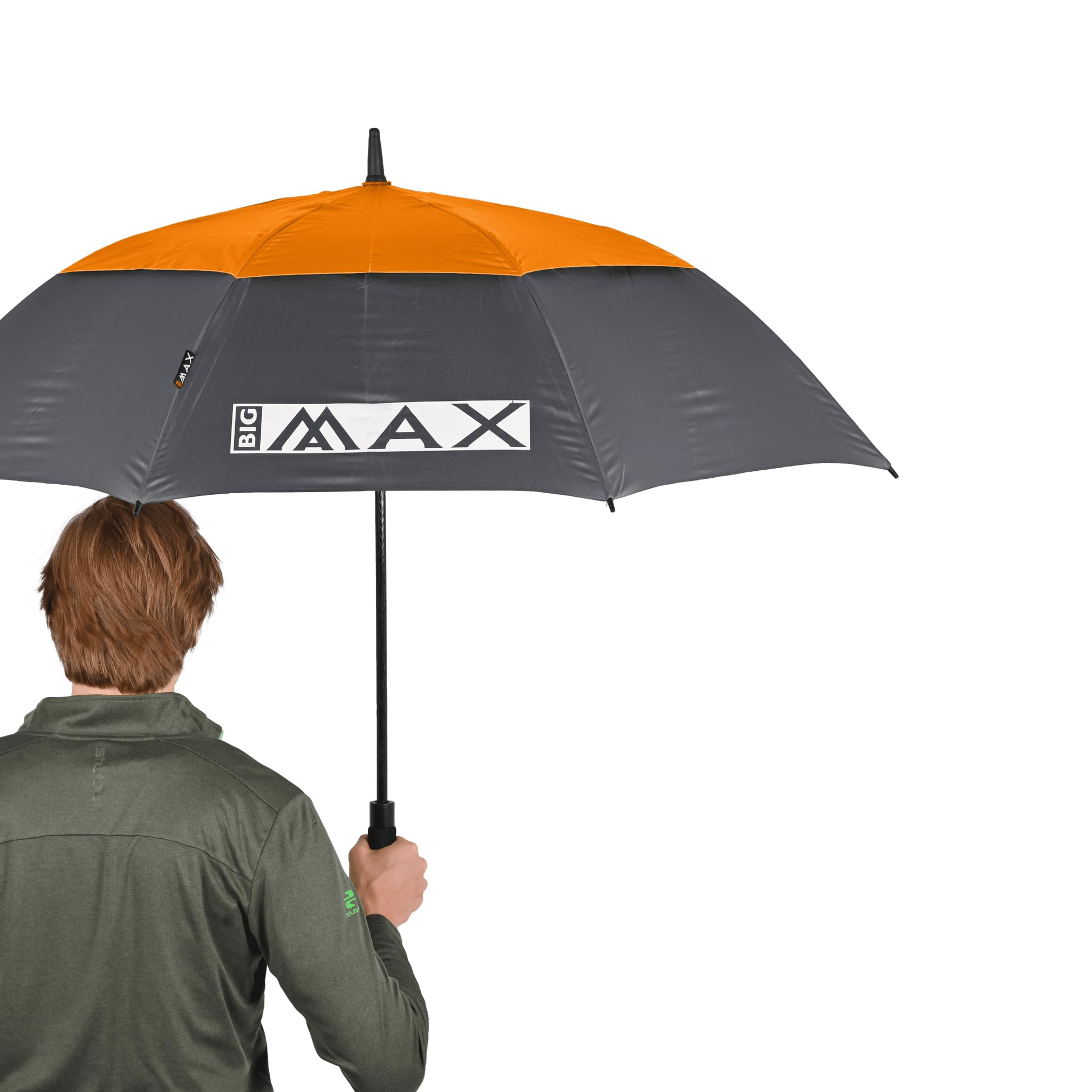 BIG MAX I-Dry Aqua Golf Regenschirm mit UV Schutz - 100% Wasserdicht (Orange)