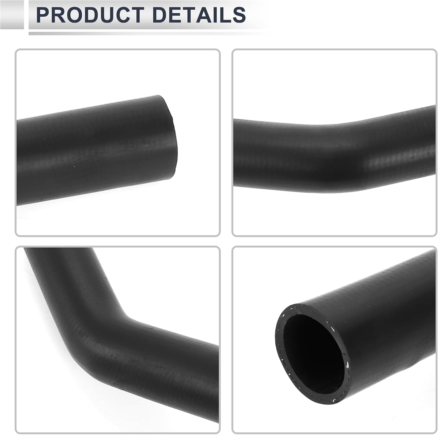 Upper Radiator Coolant Hose for Honda Accord 2.4L 2003-2007 Good Sealing Water Hose Pipe No.19501RAAA00 Rubber 1 Pc
