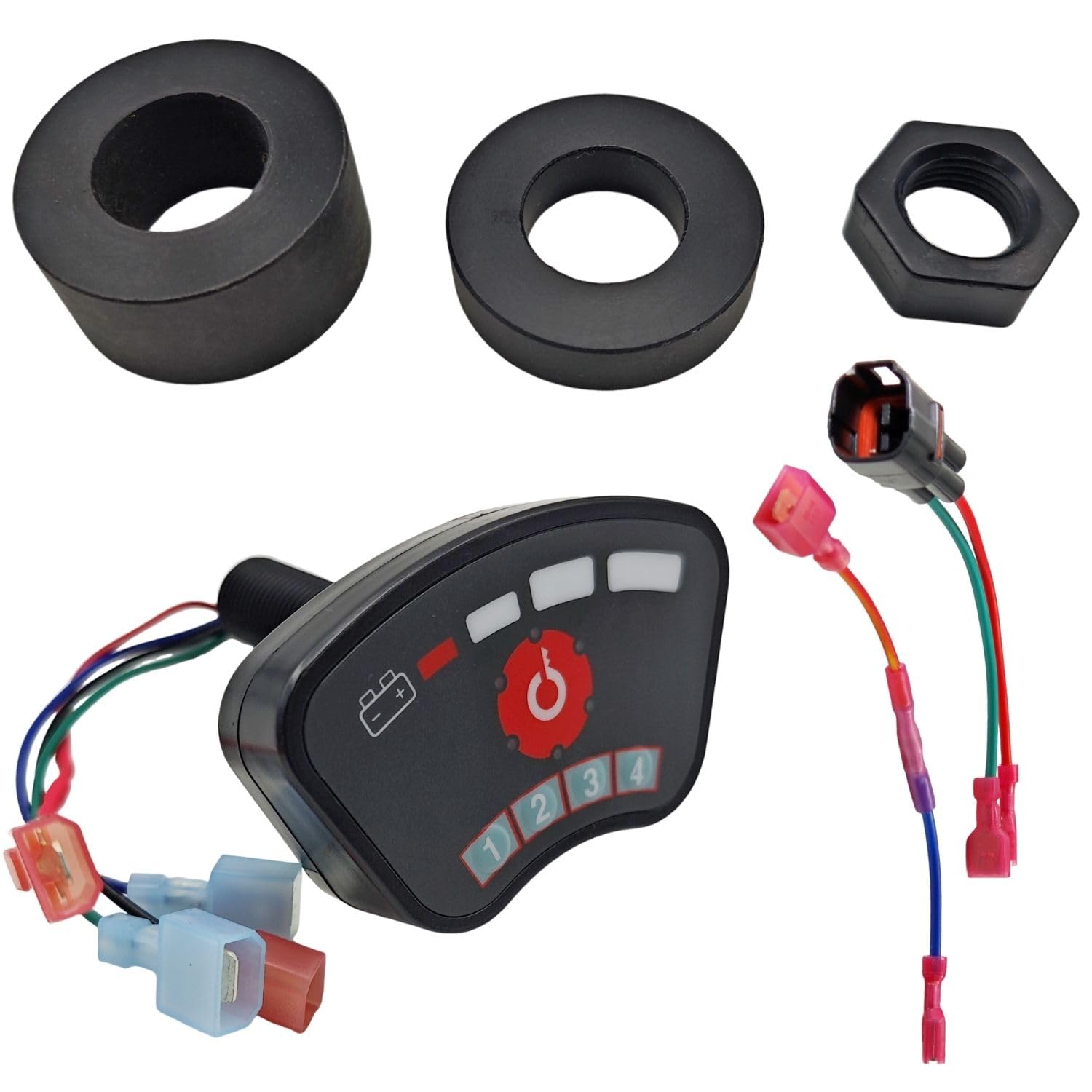 Golf Cart Keyless Ignition Switch Start Remote DC 36V-48V for EZ-GO TXT Club Car DS Precedent Tempo Onward Yamaha G22 G29 Models PIN Code Security Battery Level Indicator