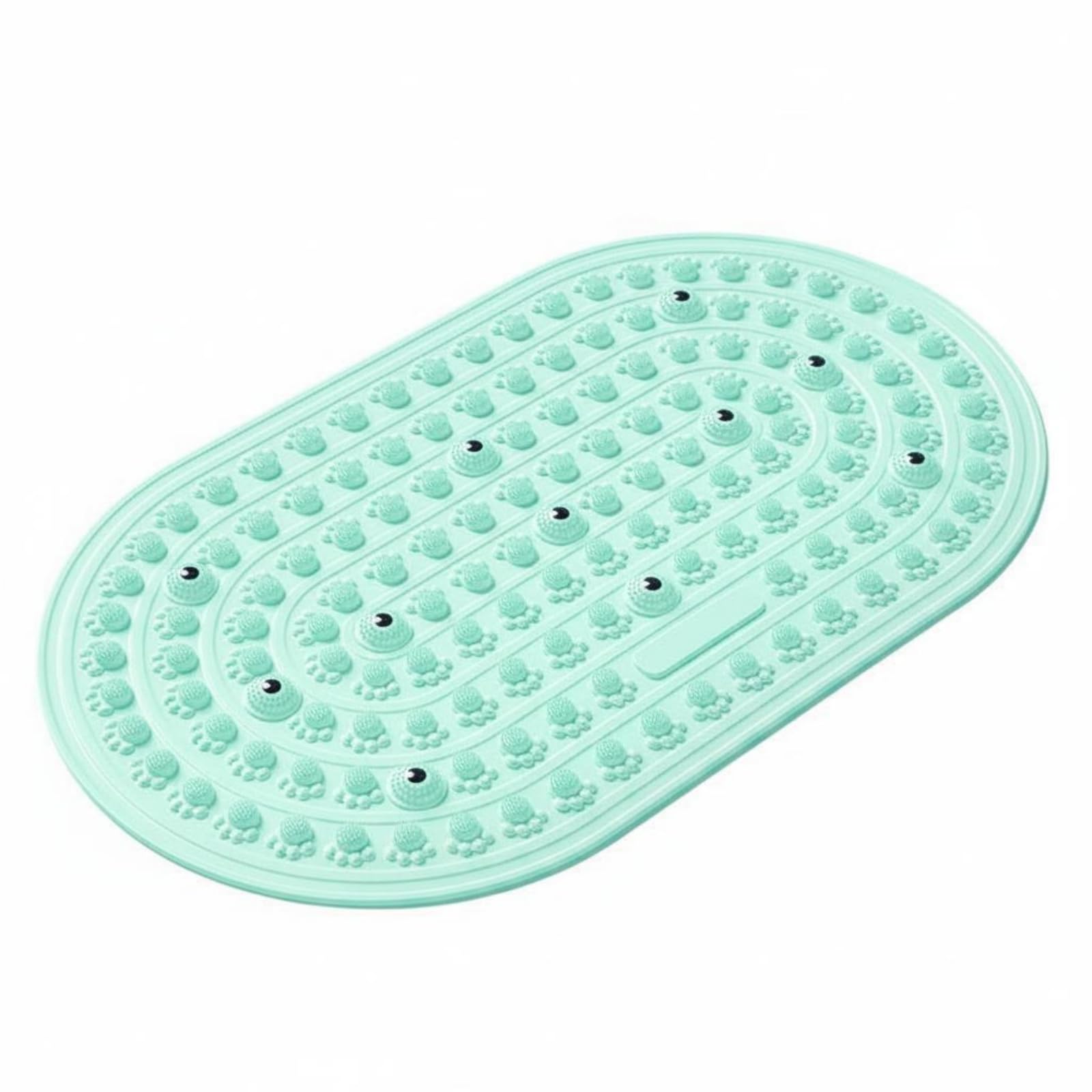 predolo Fußreflexzonen-Matte rutschfest Akupressur-Fußmatte weich Fußsohlen-Massagepad für zuhause, training, stretching, Grün