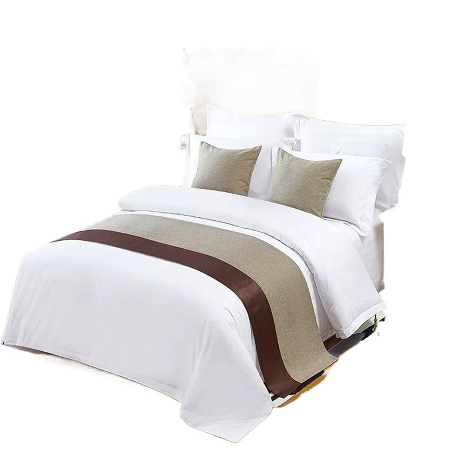 SHENJMAI Bed Runner Luxury Bedspread Bed Runners Chenille Flag Throw Home Hotel Decoration Wedding Party Bedding Beds Tail Towel(B,50x180cm 1 pcs)