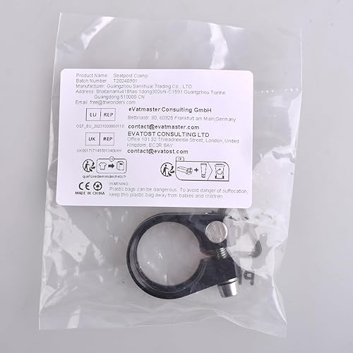 Miniatura 9 de TRIWONDER Abrazadera de poste de asiento de bicicleta Abrazadera de liberación rápida de 1.126 in 1.252 in 1.374 in Clip de tubo de asiento de