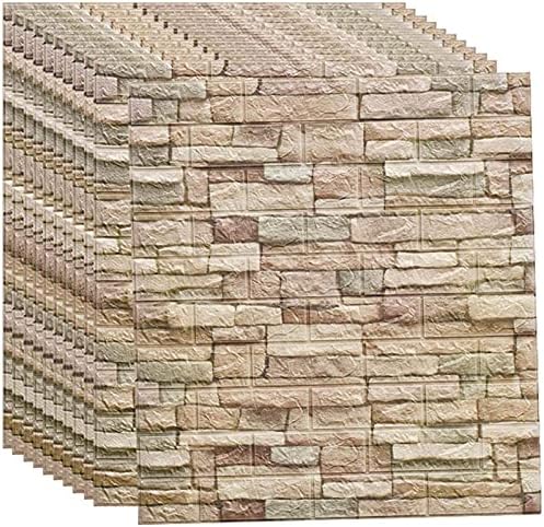 10 Stück 3D Wandpaneele Selbstklebend 30x30cm | Schwarz Diamant Design Steinoptik | PVC Wasserdicht Für Küche, Bad & Wohnzimmer