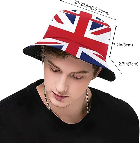 Vista 129 de KiuLoam Sombreros de pescador unisex con bandera, sombreros de pescador plegables para exteriores, verano, viajes, senderismo, playa, gorras