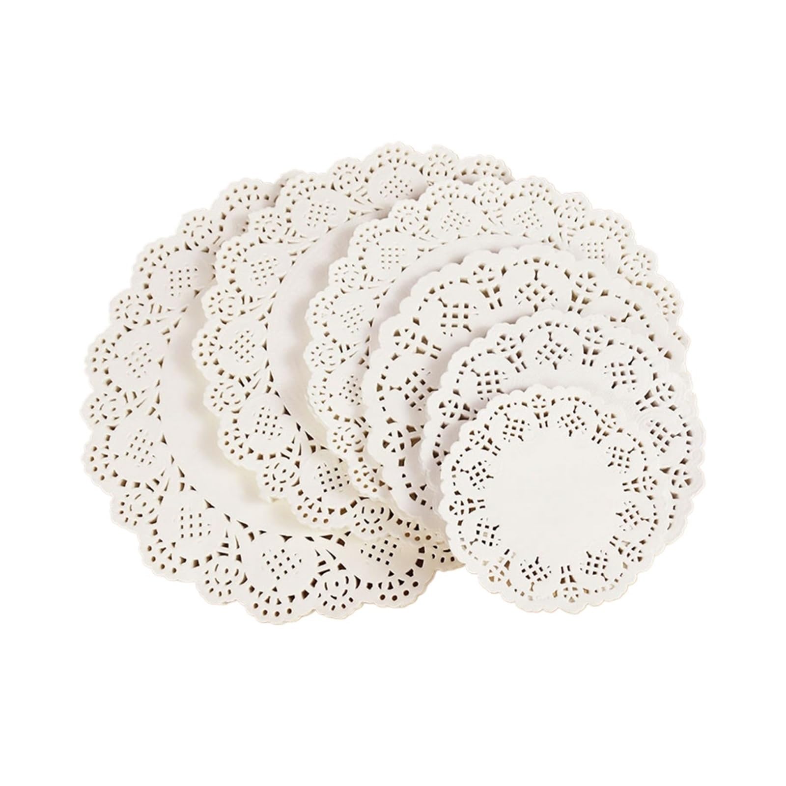 Napperon en papier dentelle blanc 21,5cm pour réussir votre décoration de table d'anniversaire
