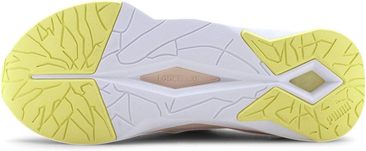 PUMA Women's LQDCELL Shatter XT First Mile CAMO Sneakers, Puma White/Tapioca, 9 Medium US