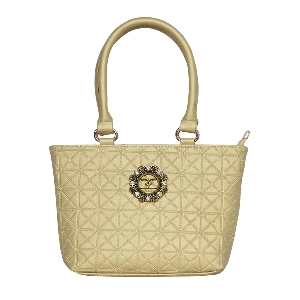 ESBEDA Gold Color Textured Pattern Handbag For Women (B0CXTJYNST) Amazon Price History, Amazon Price Tracker