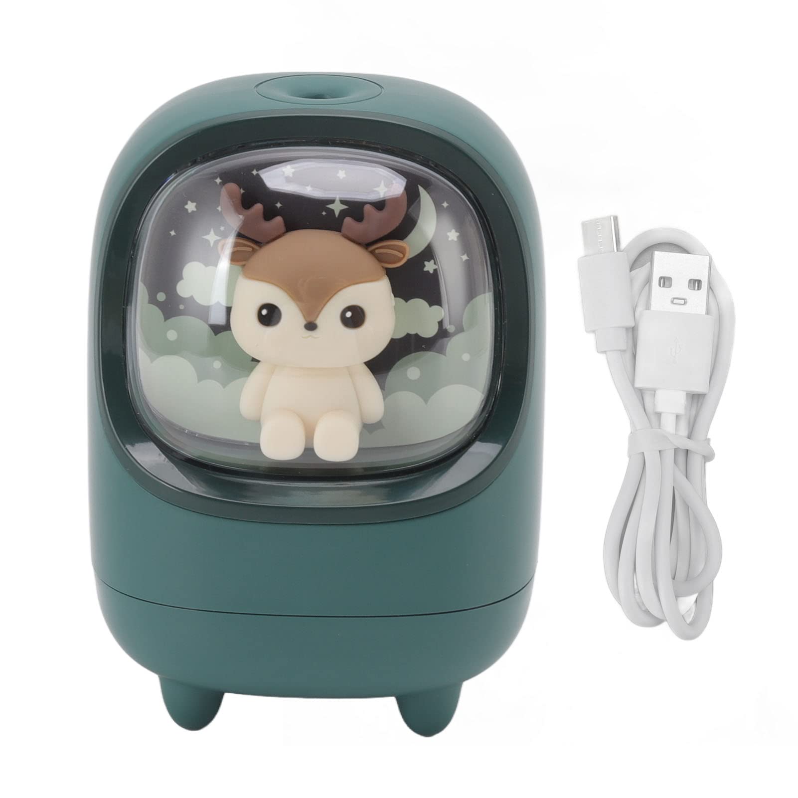 Mini humidificateur de bureau USB portable 350ml veilleuse maison voiture