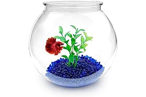 Newpol Mini Plastic Aquarium Starter Kits, Fish Tank (0.8Gallon/ 3L)