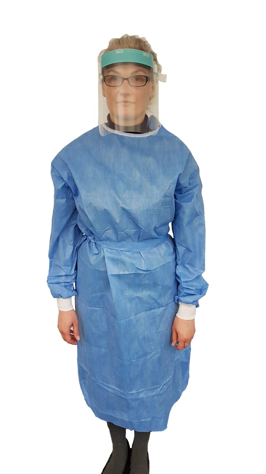 SMS Blouse chirurgicale standard non stérile pour dentiste/physiothérapeute Bleu XL