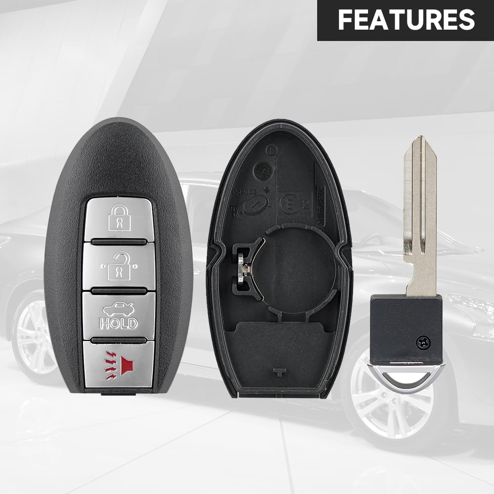 Key Fob Compatible for 2007-2012 Nissan Altima | 2009-2014 Nissan Maxima