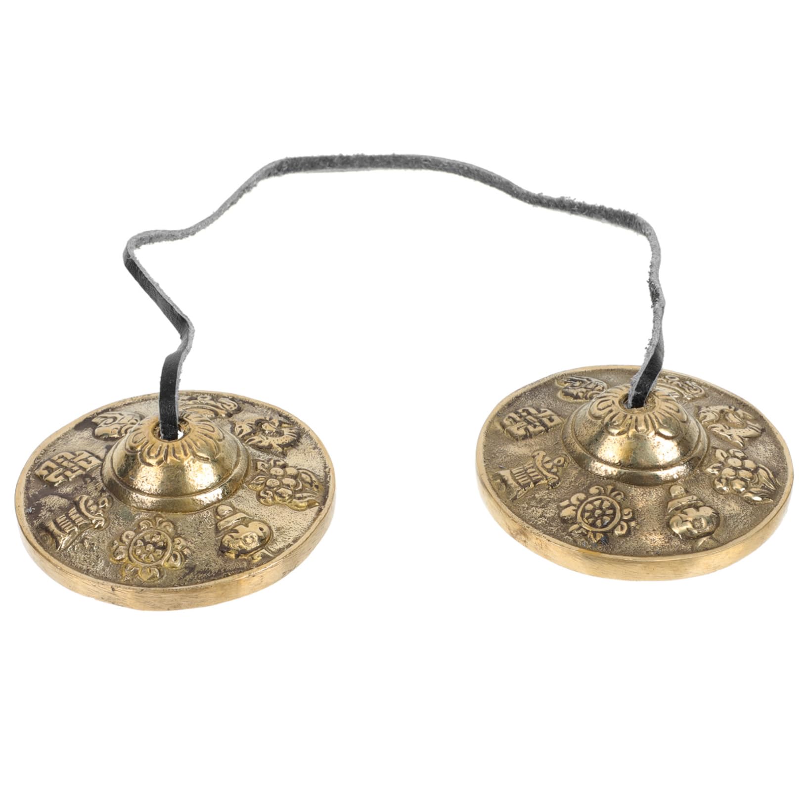 Yardwe Pure Copper Meditation Cymbals Bell for Yoga and Mindfulness Practice Compact Percussion Instrument with Harmonic Tones for Meditation Decor and Healing Energy