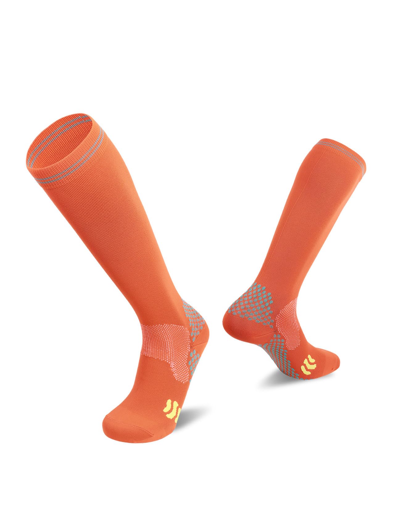 Compression Sock with Pressure 15-20mmHg for Sports Flight Travel Varicose Veins Relief Unisex (Adult Size 7-11)