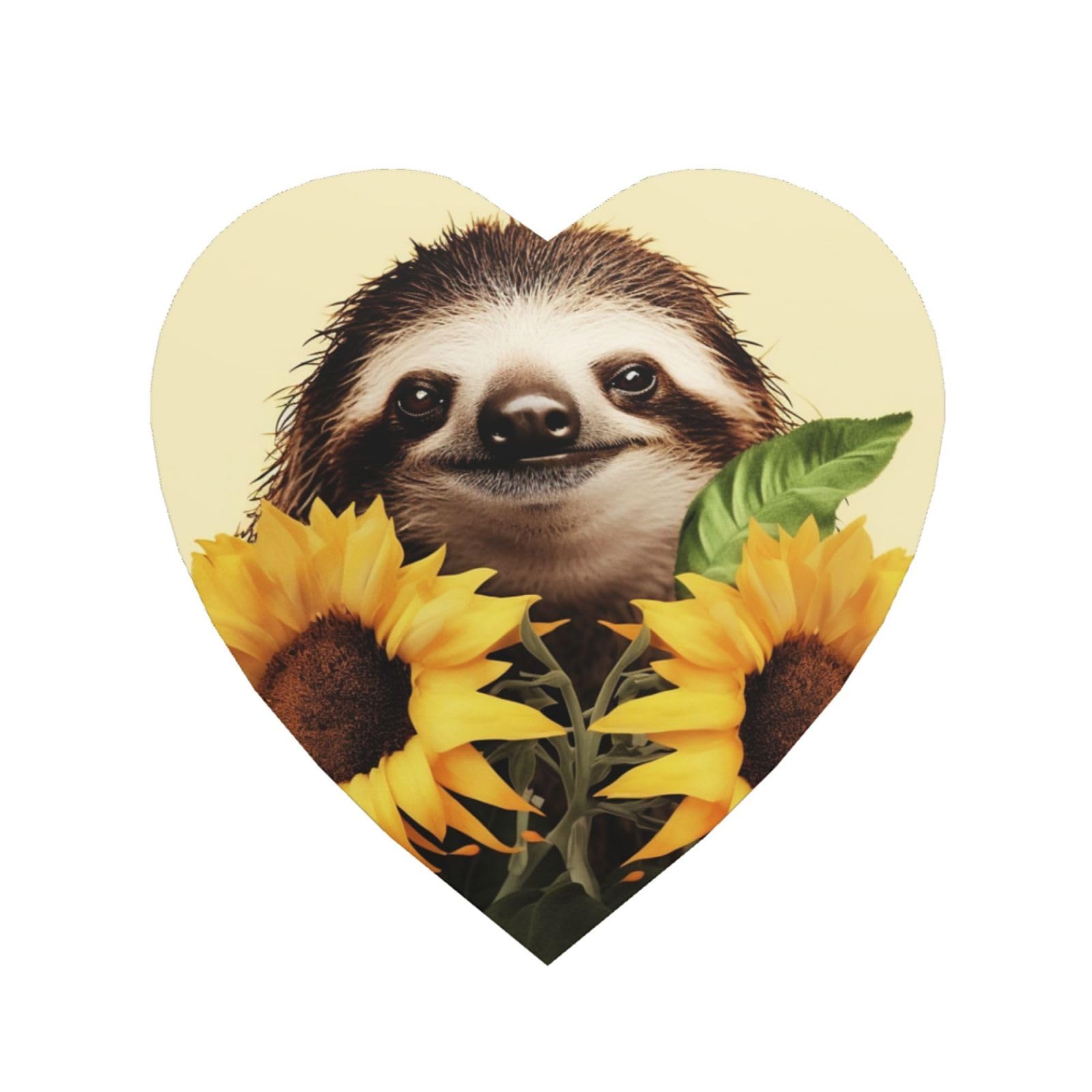 Fodpand Heart Shape Sloth Sunflower Fridge Magnets, Strong Small Refrigerator Magnets Decorative Magnets For Kitchen Fridge Office Locker - One Size Funny Magnetic Stickers Birthday Gifts