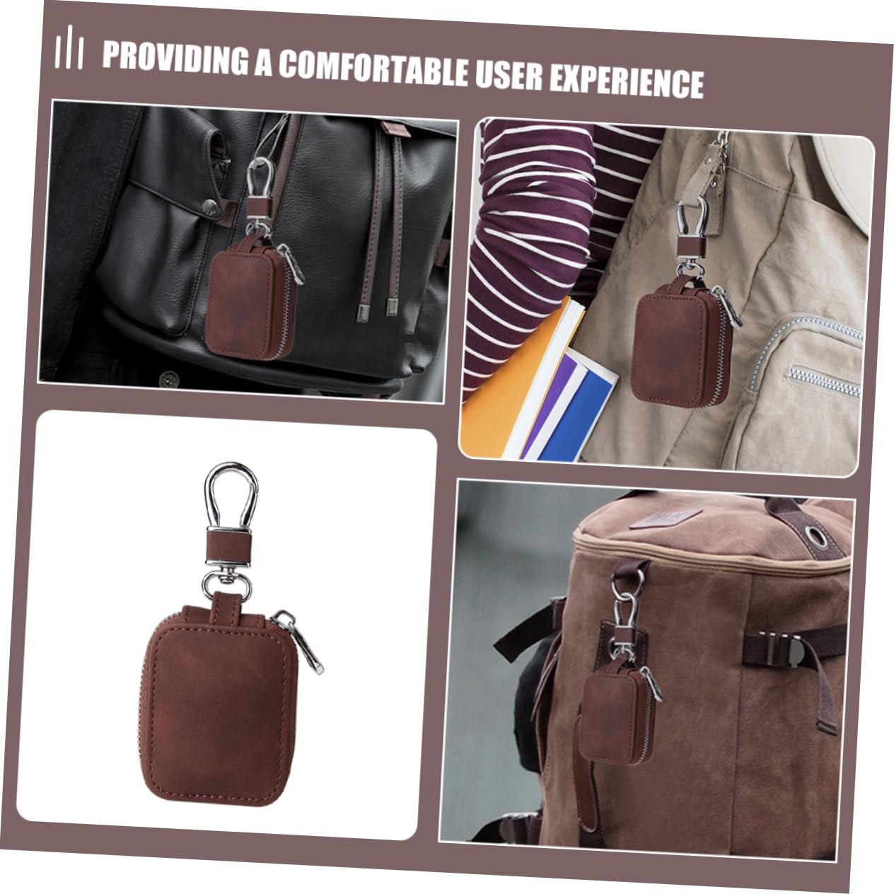 DOITOOL 4 Stück Earphone Case Buckle Stil Schutzcover für Tragbarer Leichter Earbuds Schutz mit Praktischem Schlüsselanhänger Kompakte Aufbewahrungstasche Kompatibel