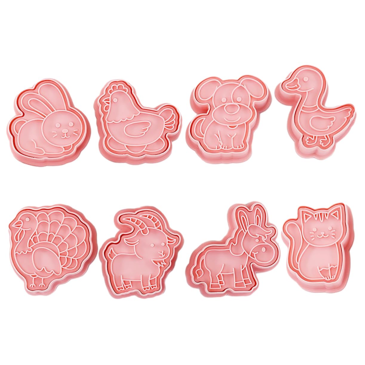 Cabilock 4ensembles Set De Emporte Animaux Plastique Alimentaire Outils De Pâtisserie pour Cookies Animaux De Biscuits pour Activités