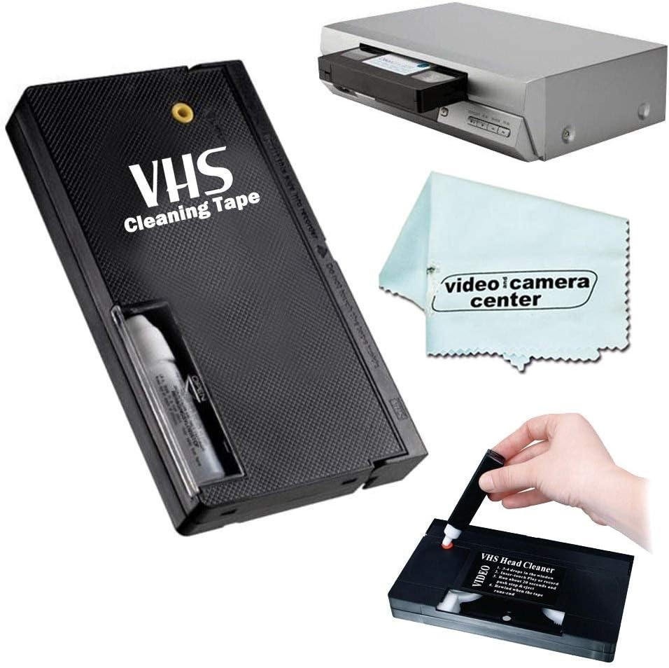 VHS Video Wet Head Cleaner Tape + 1 VCC113 Microfiber