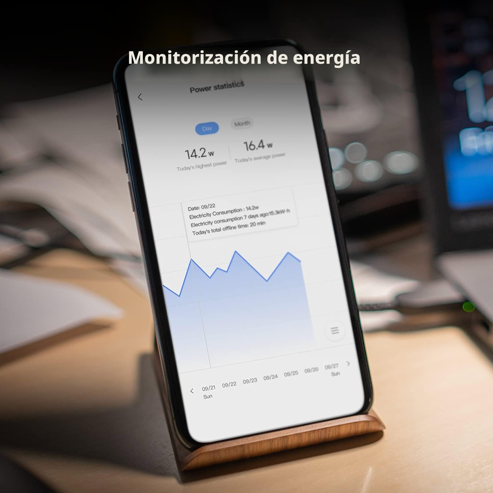 Aqara Enchufe Inteligente, Requiere HUB, Zigbee 3.0, con Programación, Temporizador y Control de Voz, Control de Energía, Compatible con HomeKit, Alexa, Google Assistant e SmartThings