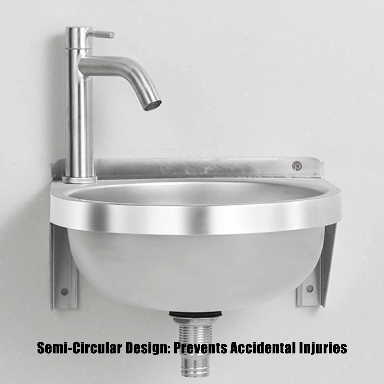 Lavabo da mobile a forma di semicerchio per bagno | Lavabo da parete Per Bagno Servizi Igienici Toeletta Cucina Lavanderia Ristorante Casa Bar Hotel