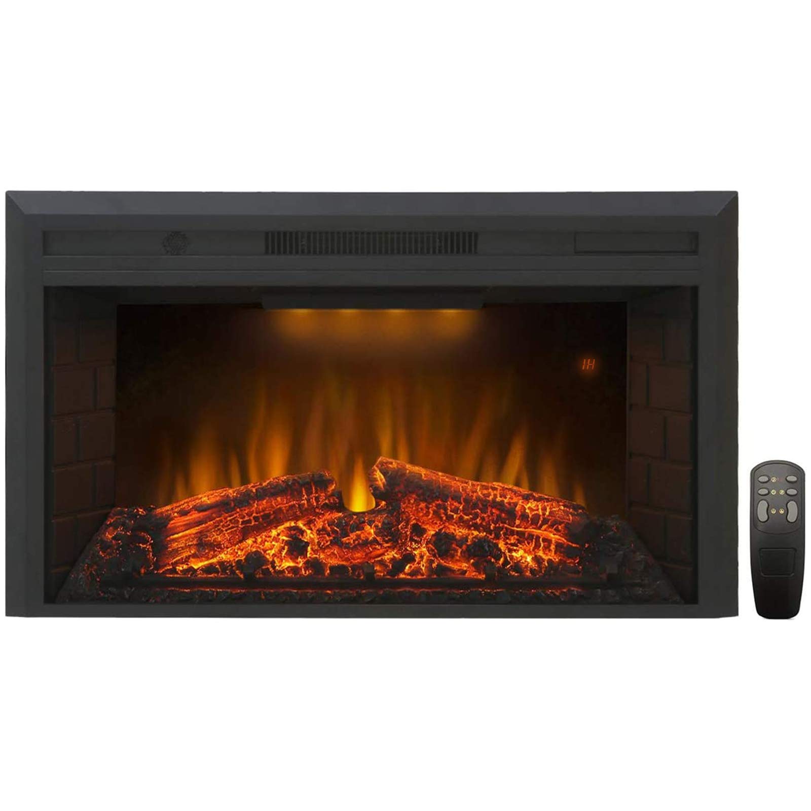Valuxhome Electric Fireplace, Electric Fireplace Heater Insert with  Overheating Protection, 36 Inches Wide 21 Inches High with Fire Crackling  Sound, Remote Control, 750/1500W, Black : Amazon.ca: Home