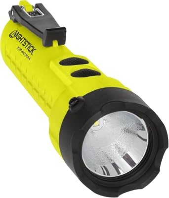 Nightstick XPP-5422GXA Intrinsically Safe Dual-Light ATEX Zone 0 Flashlight, 3 AA, Green | Simultaneous spot flood dual-light - Non-slip tactical body grips - Hazard certified area task lights
